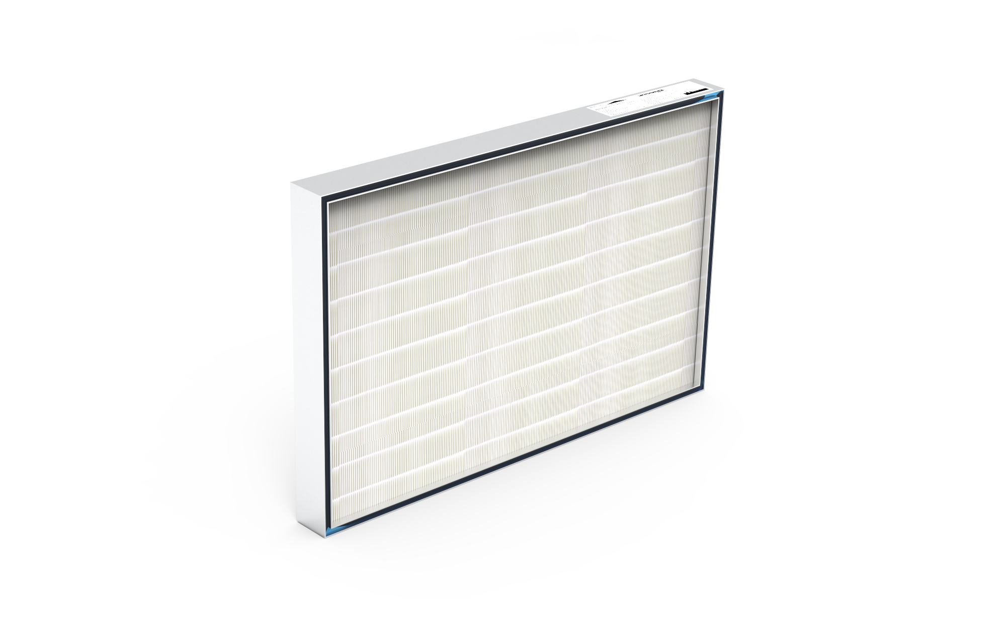 HEPA Filter (Reinraum),  HS-Mikro SF-AL., Gr. 915x610x80 mm, EN1822 Kl. H14, Rahmen: AL-Profil, Griffschutz:  beidseitig, Dichtung:  einseitig, Gel