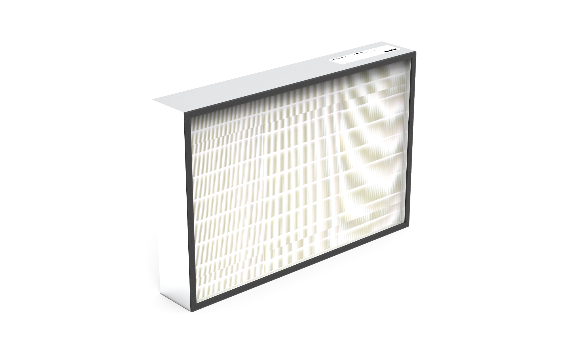 HEPA Filter (Reinraum),  HS-Mikro SF-AL., Gr. 915x610x150 mm, EN1822 Kl. H14, Rahmen: AL-Profil, Griffschutz:  beidseitig, Dichtung:  einseitig, Flachprofil