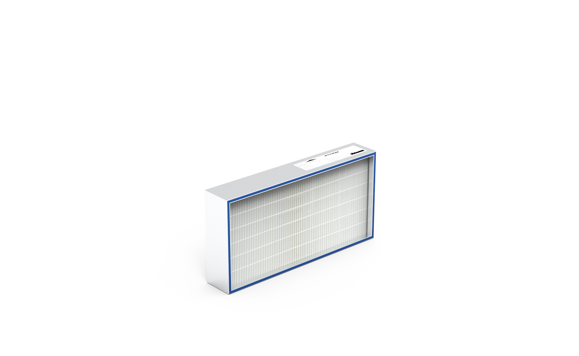 HEPA Filter (Reinraum),  HS-Mikro SF-AL., Gr. 610x305x105 mm, EN1822 Kl. H14, Rahmen: AL-Profil, Griffschutz:  einseitig, Dichtung:  einseitig, Gel