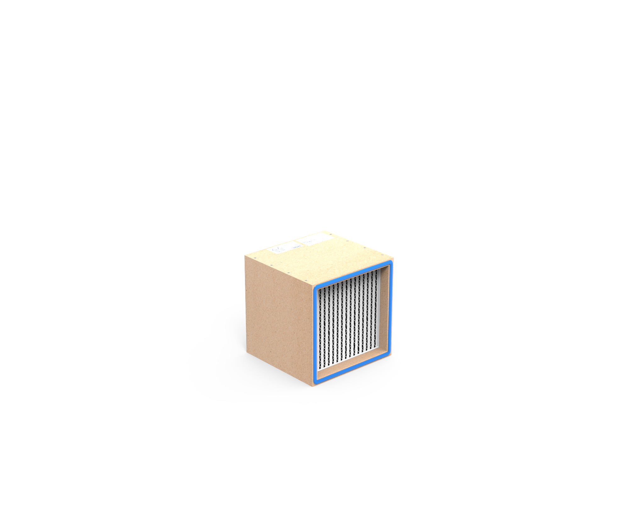 Feinstaubfilter (Aluminiumseparatoren), HS-Makro 95, Gr. 305x305x292 mm, ISO ePM1 80%, Rahmen: MDF, Dichtung: geschäumt