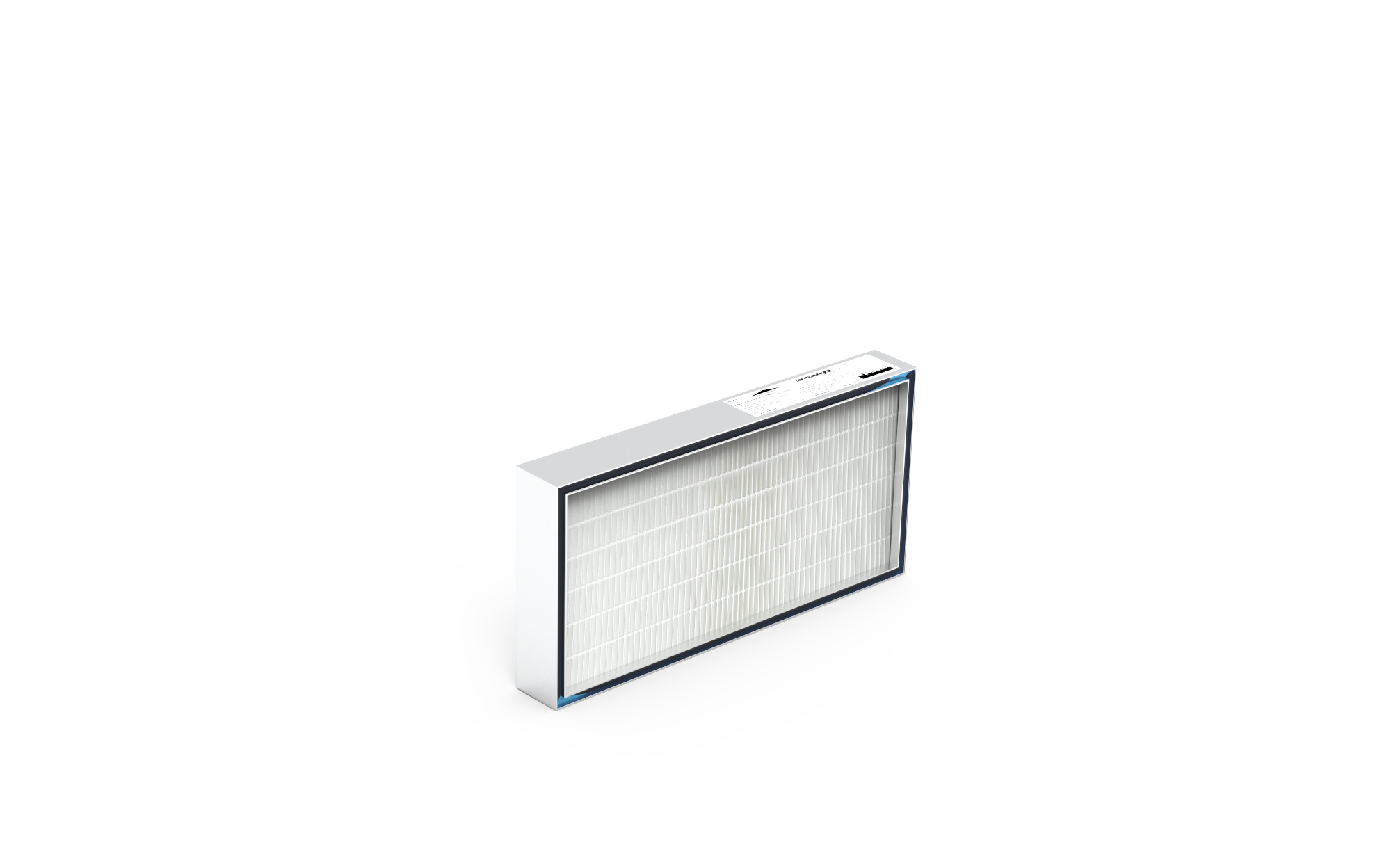 HEPA Filter (Reinraum),  HS-Mikro SF-AL., Gr. 610x305x80 mm, EN1822 Kl. H14, Rahmen: AL-Profil, Griffschutz:  einseitig, Dichtung:  einseitig, Gel