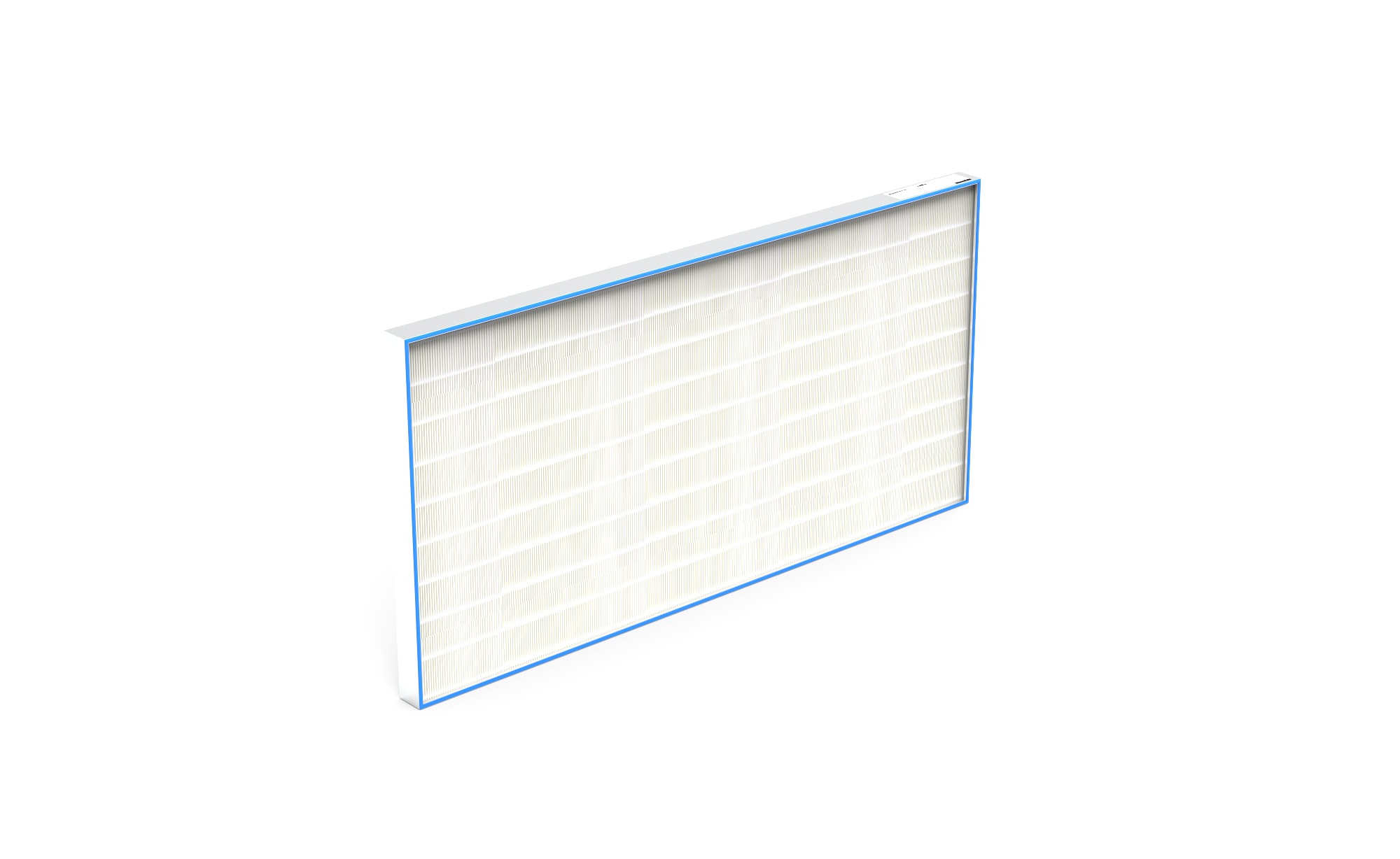 HEPA Filter (Reinraum),  HS-Mikro SF-AL., Gr. 1830x610x78 mm, EN1822 Kl. H14, Rahmen: AL-Profil, Griffschutz:  beidseitig, Dichtung:  einseitig, Flachprofil