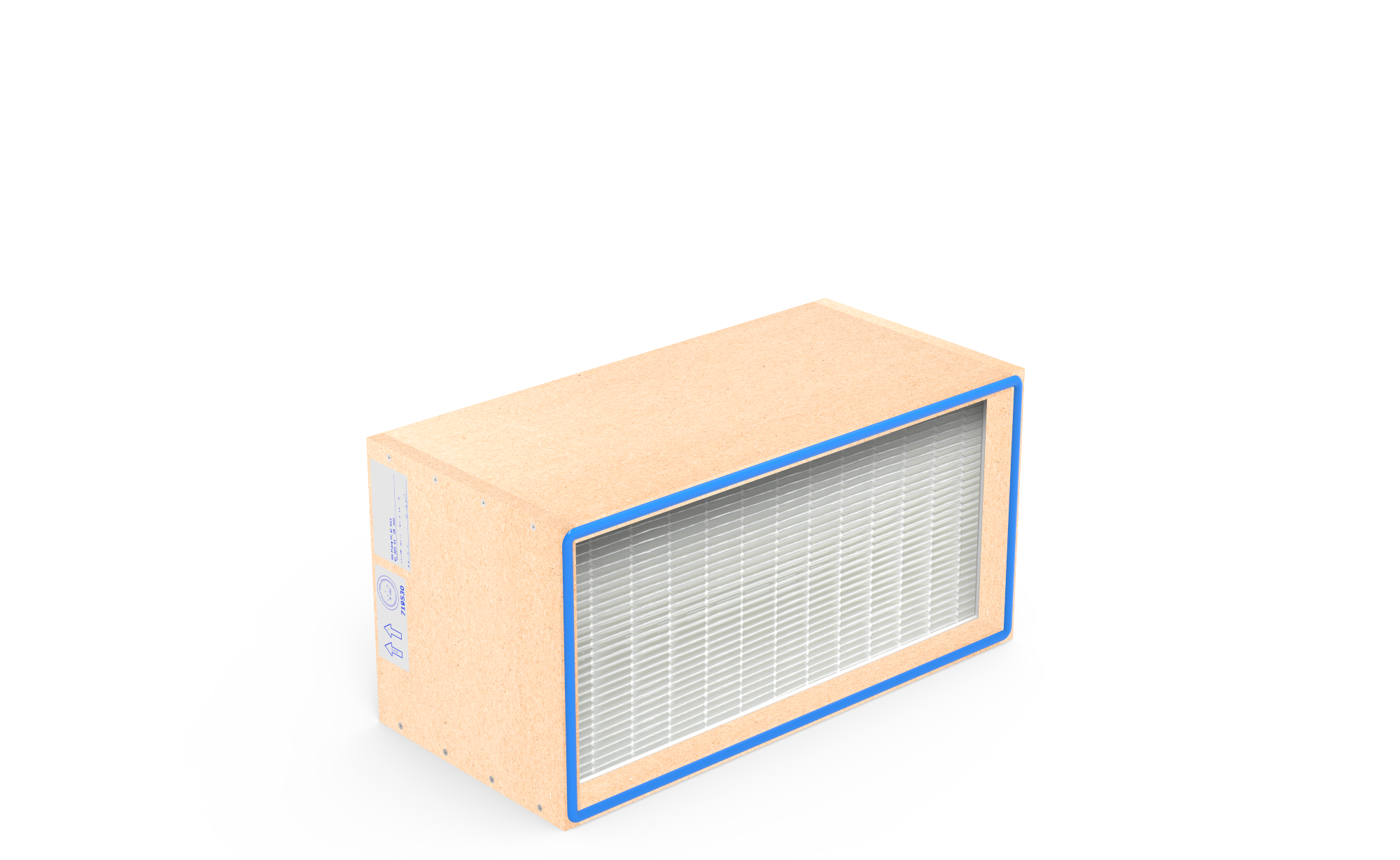 HEPA Filter HS-Mikro SF, Gr. 287x592x292 mm, EN 1822 Kl. H13, Rahmen: MDF, Dichtung:  einseitig, geschäumt