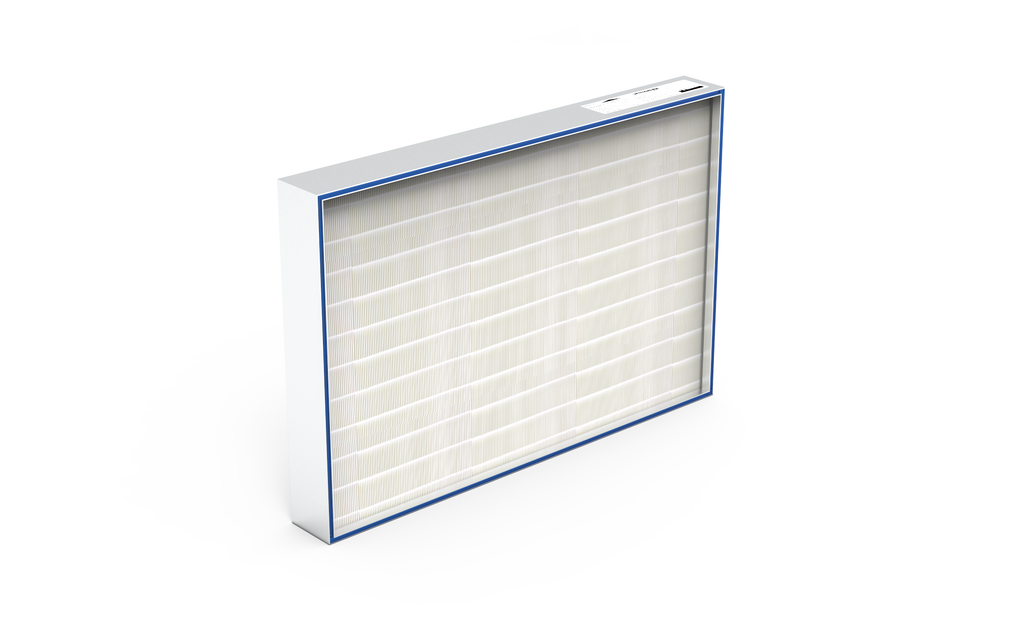 HEPA Filter (Reinraum),  HS-Mikro SF-AL., Gr. 915x610x105 mm, EN1822 Kl. H14, Rahmen: AL-Profil, Griffschutz:  beidseitig, Dichtung:  einseitig, Gel