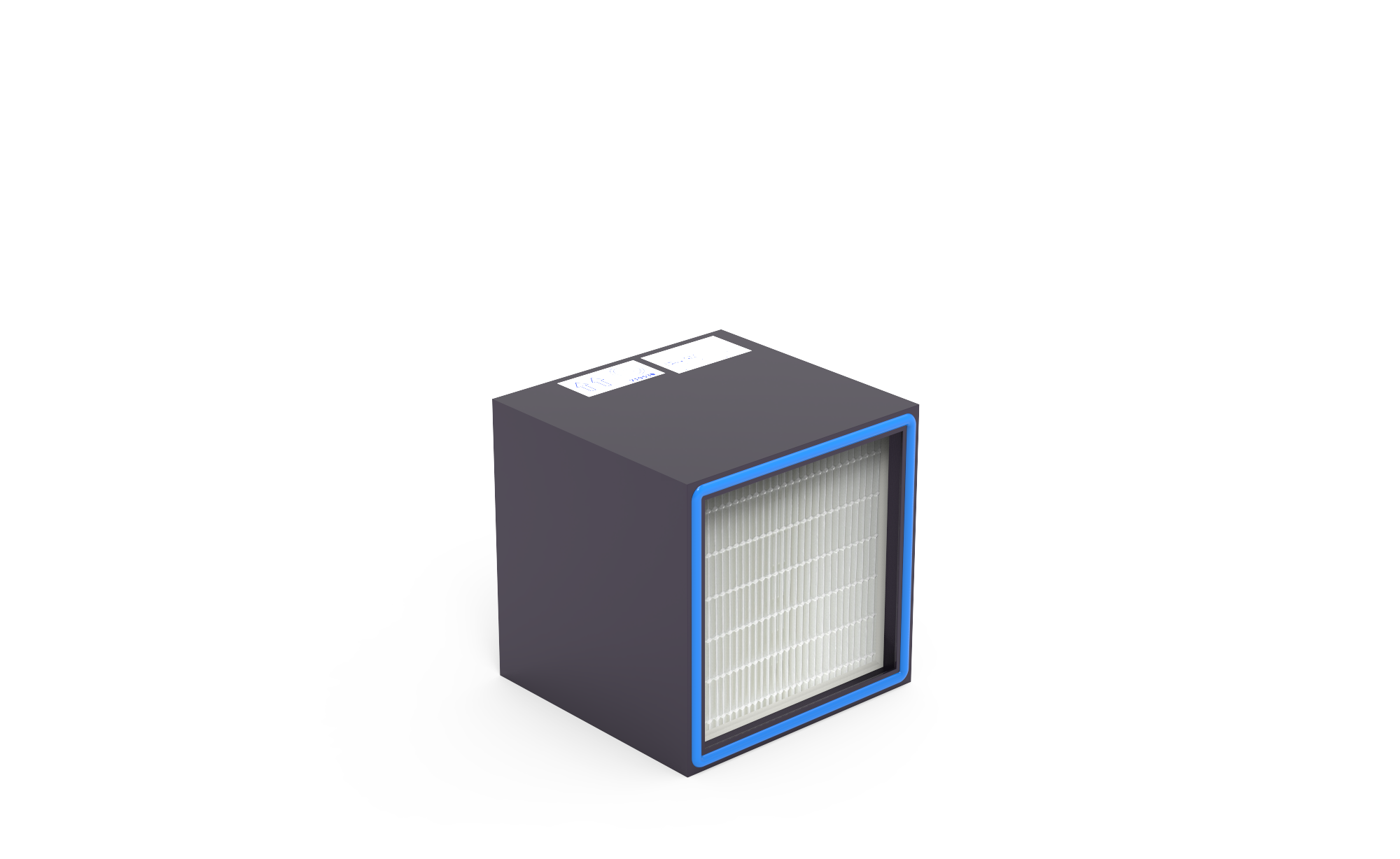 HEPA Filter HS-Mikro SF, Gr. 305x305x292 mm, EN 1822 Kl. H13, Rahmen: Kunststoff, Dichtung:  einseitig, geschäumt