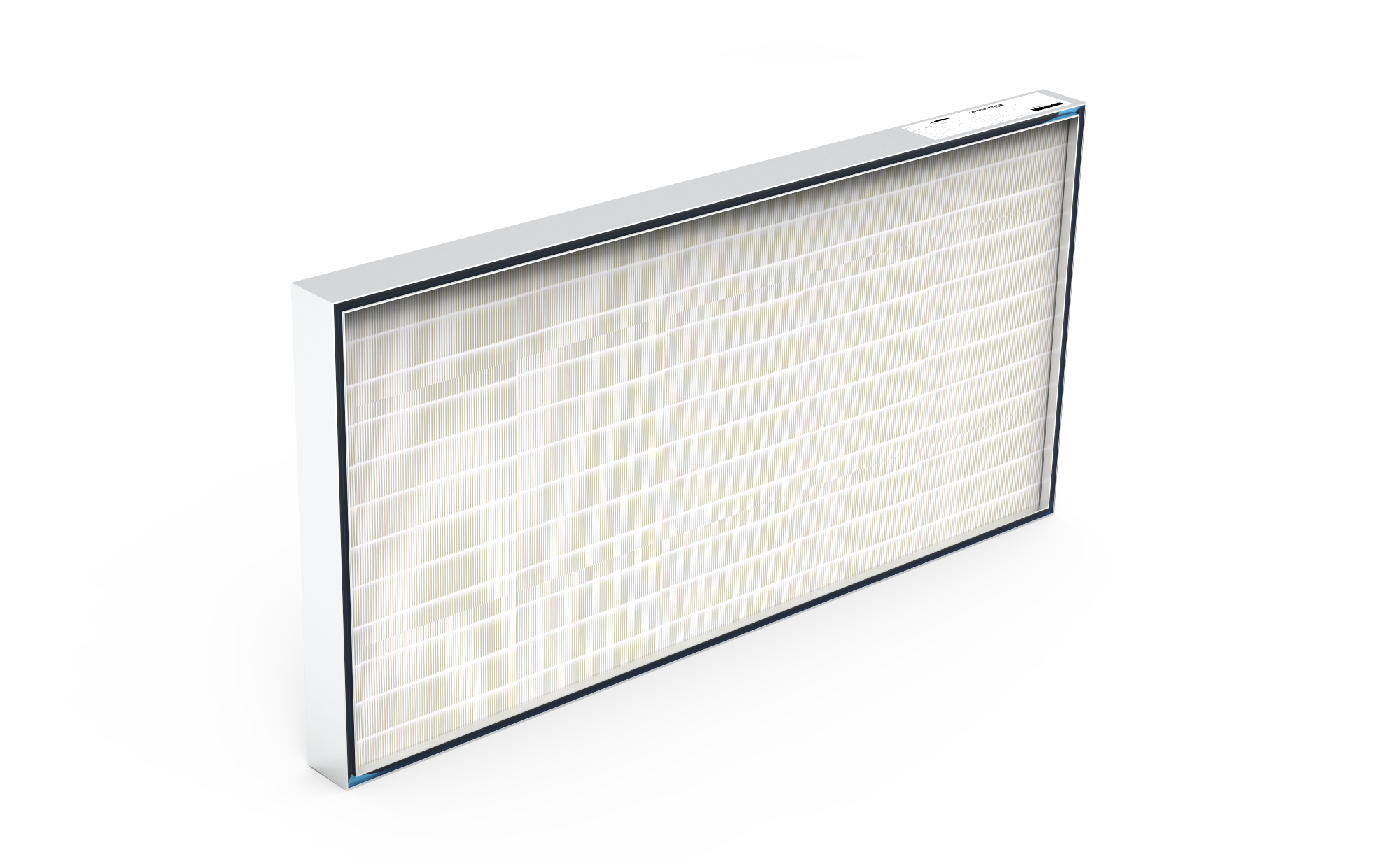 HEPA Filter (Reinraum),  HS-Mikro SF-AL., Gr. 1220x610x80 mm, EN1822 Kl. H14, Rahmen: AL-Profil, Griffschutz:  beidseitig, Dichtung:  einseitig, Gel