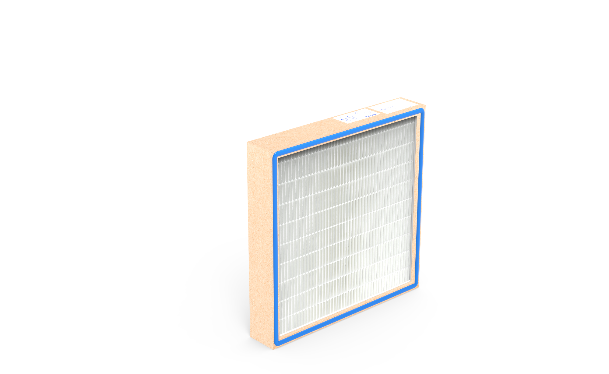 HEPA Filter HS-Mikro SF, Gr. 457x457x78 mm, EN 1822 Kl. H14, Rahmen: MDF, Dichtung:  einseitig, geschäumt