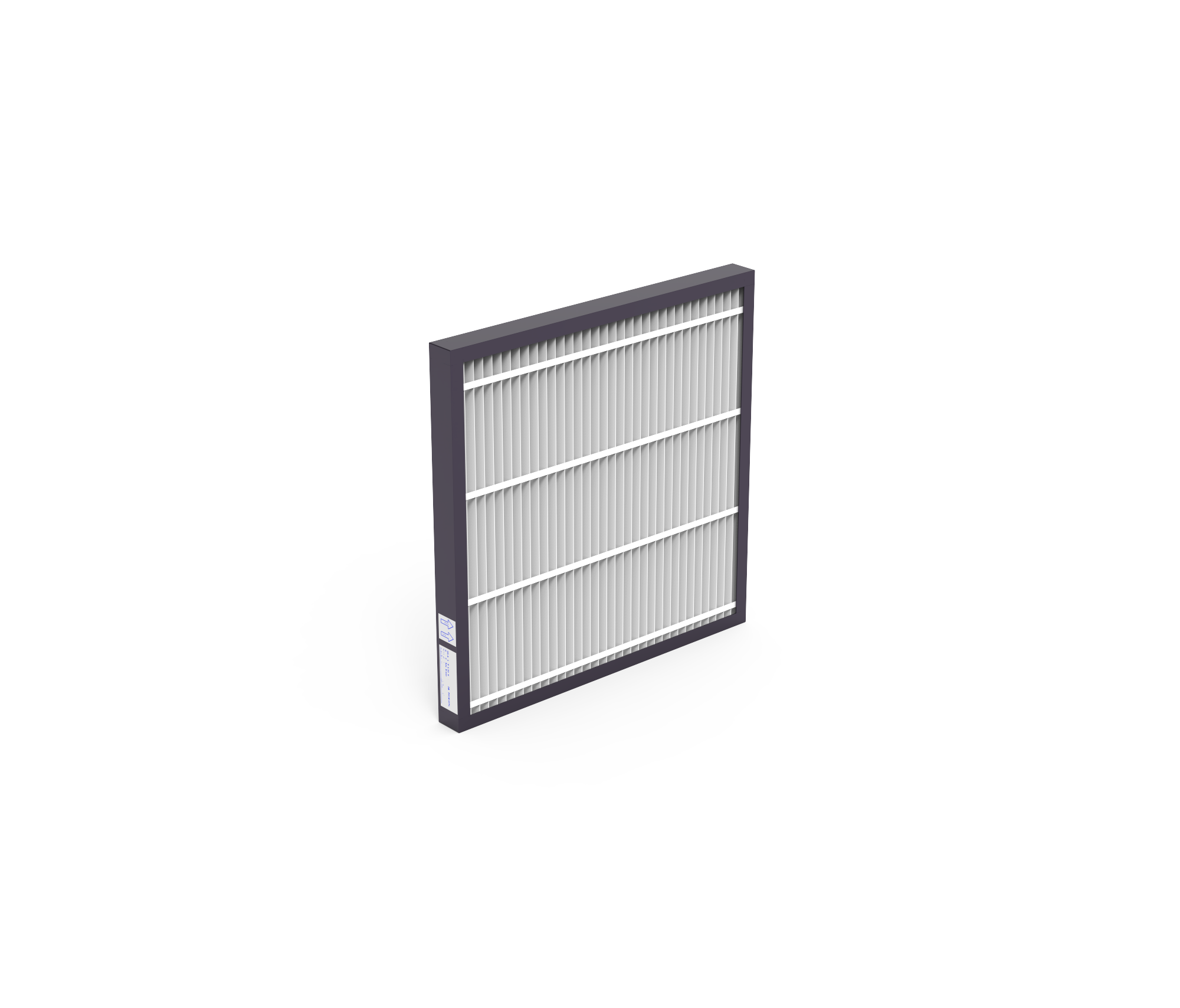 Hochleistungs Z-Filterzelle, HS-Alpha Pak 35, ISO coarse 90%, Gr. 495x495x96 mm, Rahmen: Kunststoffprofil, Druckdifferenz - & Standzeitvorteil