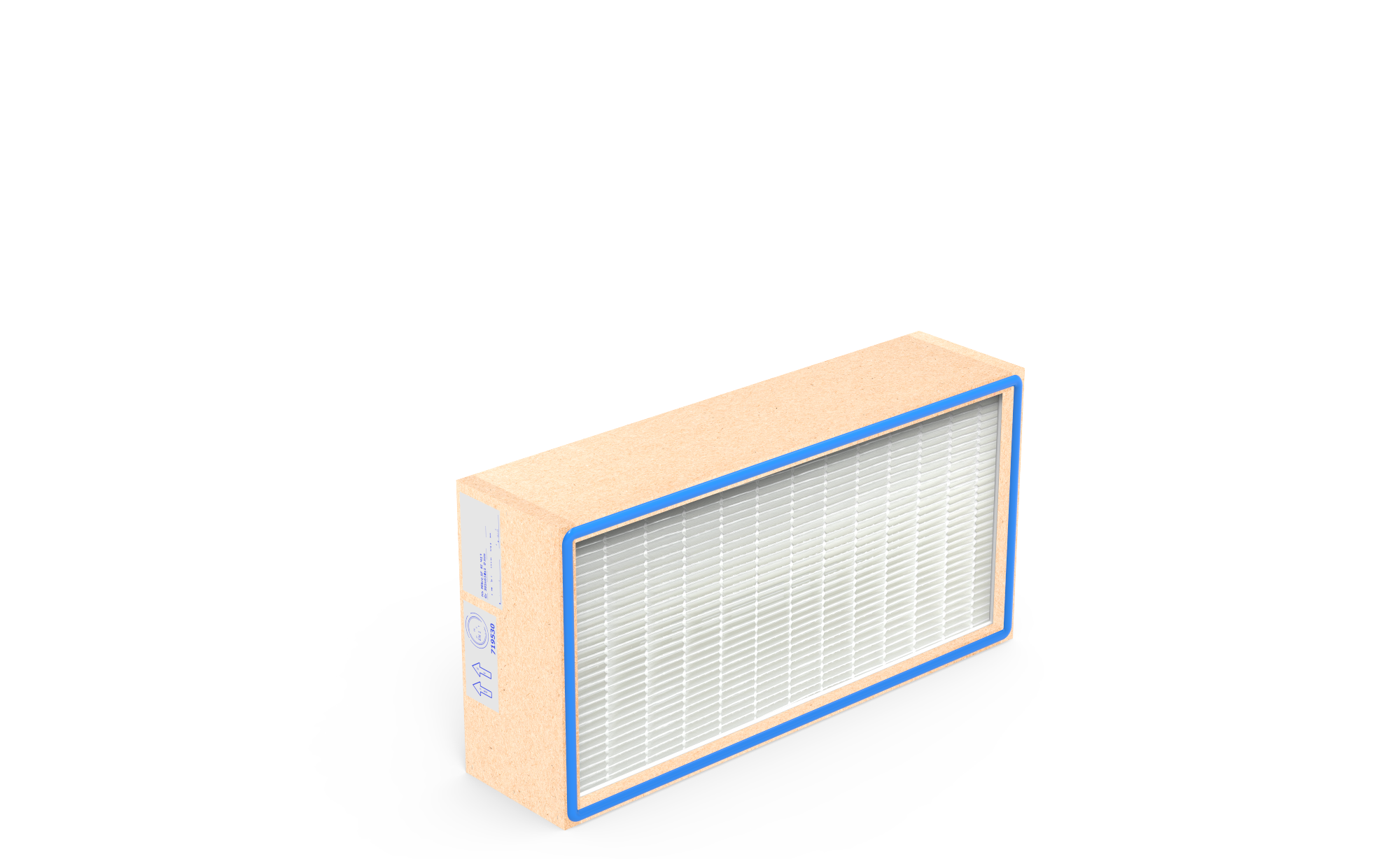 EPA Filter HS-Mikro RF, Gr. 305x610x150 mm, EN 1822 Kl. E11, Rahmen: MDF, Dichtung:  einseitig, geschäumt