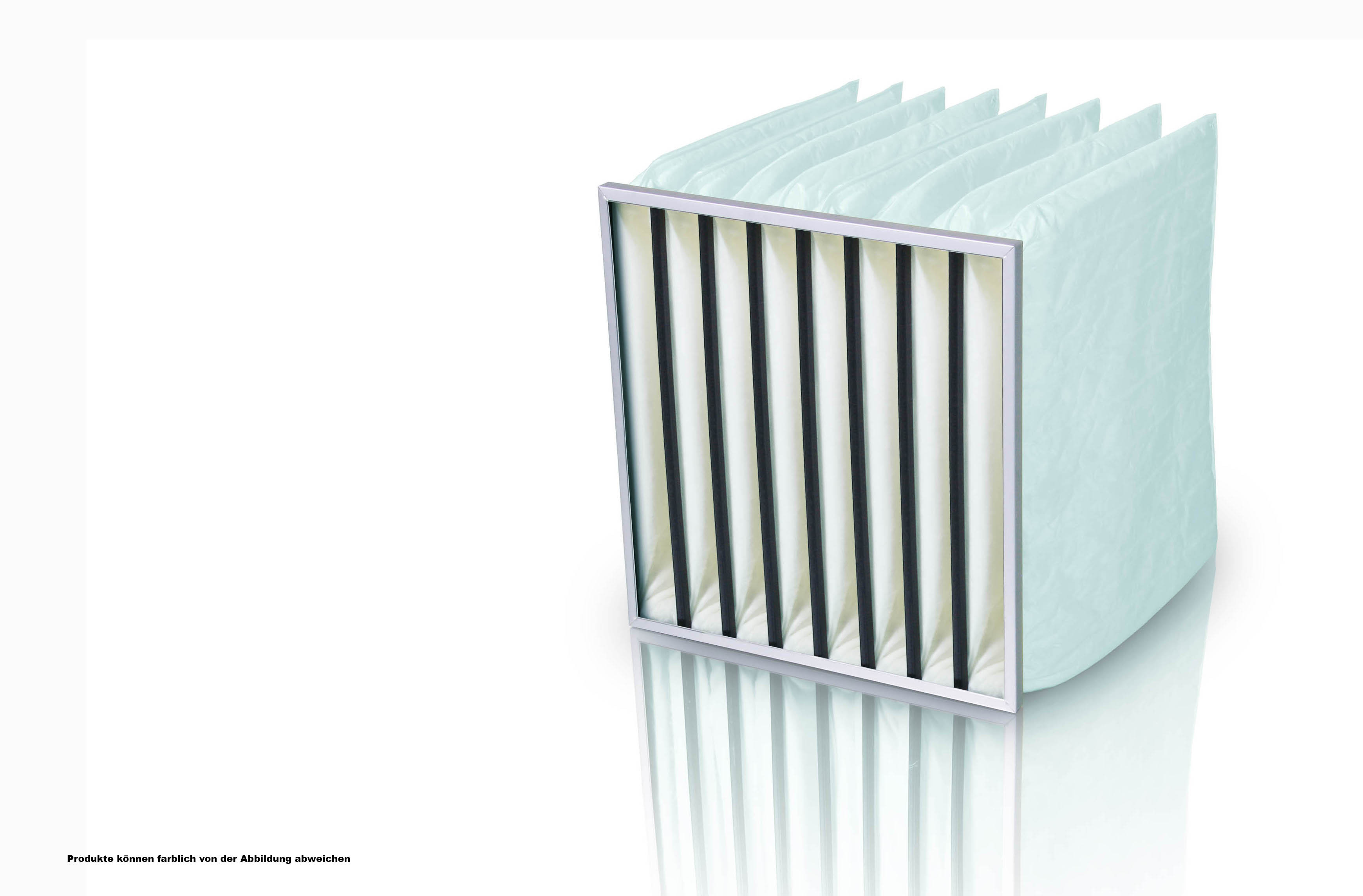 Taschenfilter, ISO ePM2.5 65%, 490x592x520 mm, 6 Taschen, Metallrahmen